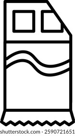 Chocolate Bar Vector Line Icon Design
