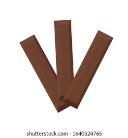 Chocolate bar vector. chocolate on white background. chocolate logo design.