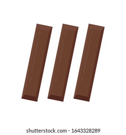 Chocolate bar vector. chocolate on white background. chocolate logo design.