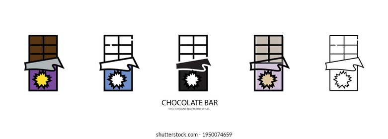 Chocolate Bar vector type icon