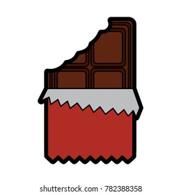 chocolate bar with wrapper  icon image 