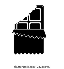 chocolate bar with wrapper  icon image 