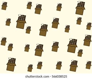Chocolate bars pattern