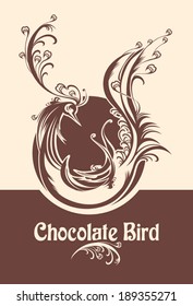 Chocolate bird.  Symbolic image of bird. 