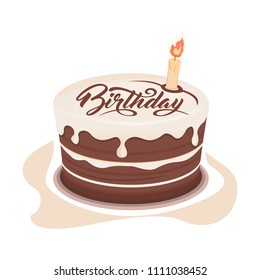 Chocolate birthday cake
