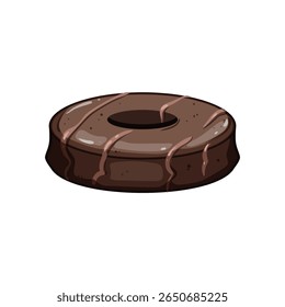 chocolate biscuit cookie cartoon. vanilla oatmeal, sugar butter, shortbread gingersnap chocolate biscuit cookie sign. isolated symbol vector illustration