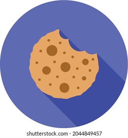 Chocolate biscuit icon vector image. Can also be used for Physical Fitness. Suitable for mobile apps, web apps and print media.