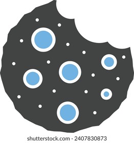 Chocolate biscuit icon vector image. Suitable for mobile application web application and print media.