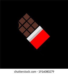 Chocolate bite logo in wrap