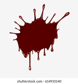 Chocolate blob. Mesh. Clipping Mask.