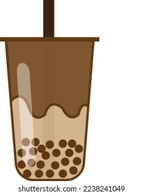 chocolate boba image in vector