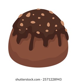 chocolate bonbon dessert isolated icon