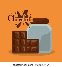chocolate bottle and bar splash card