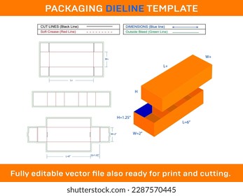 Chocolate Box With Clear Lid + Insert Dieline Template