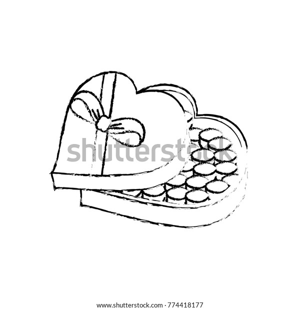 Chocolate Box Design Stock Vector Royalty Free 774418177