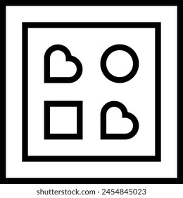 icono de caja de chocolate. Diseño de estilo lineal delgado aislado sobre fondo blanco