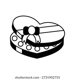 Icono de caja de chocolate con fondo blanco Ilustración de stock de Vector