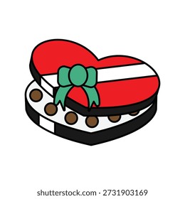 Icono de caja de chocolate con fondo blanco Ilustración de stock de Vector