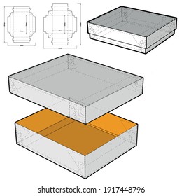 Chocolate box (Internal measurement 12x10x3cm) and Die-cut Pattern. Ease of assembly, no need for glue. The .eps file is full scale and fully functional. Prepared for real cardboard production.