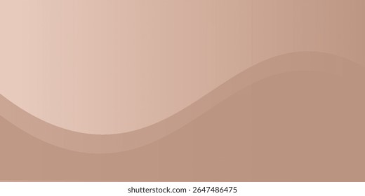 Fondo de gradiente de color marrón chocolate con café para la tendencia de Diseño web 2025, hermosas ondas de colores Mocha Mousse. Tarjeta de Boda y Plantilla de invitación.eps 10