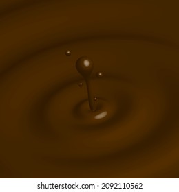 Drogas de chocolate marrón - Ilustración vectorial