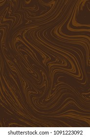 Chocolate brown marble texture simple cover background vector design. Abstract minimalist texture for poster layout, pink marble stone imitation in dark colors. Vector graphic with liquid fluid effect