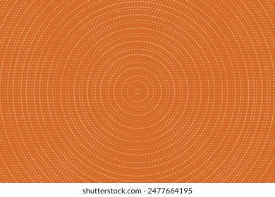 Chocolate brown radial pop art retro background with halftone in comics style background. Abstract halftone background fit for social media post, presentation banner, poster, flyer, business card etc.