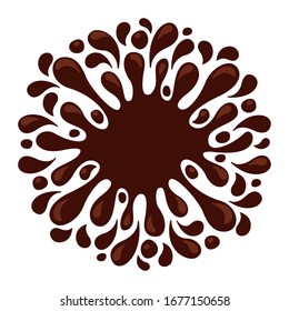 chocolate brown splash blob, drop brown liquid splash, icon splashing chocolate blob droplet, illustrations cocoa brown liquid splash shape, symbol water chocolate drop splatter flow for background ad