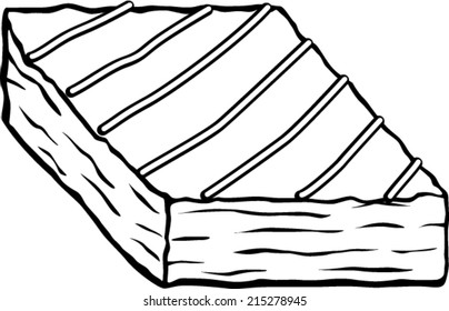 Chocolate Brownie Caramel Stripes Stock Vector (Royalty Free) 215278945 ...