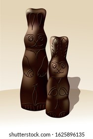 chocolate bunny figure easter snacking sweets holidays