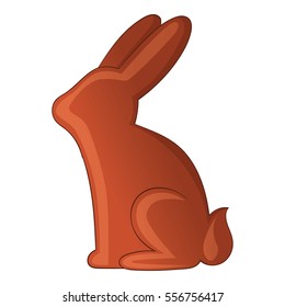 Chocolate bunny icon. Cartoon illustration of chocolate bunny vector icon for web