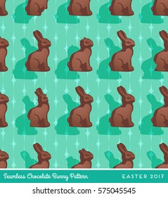 chocolate bunny seamless pattern for easter themed projects