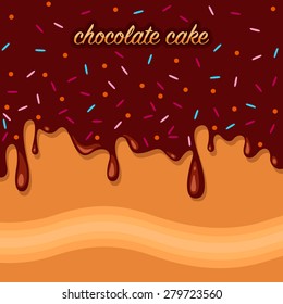 Chocolate cake background