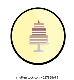 chocolate cake button