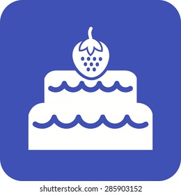 Chocolate, cake, coconut icon vector image. Can also be used for sweets and confectionery. Suitable for use on web apps, mobile apps and print media.