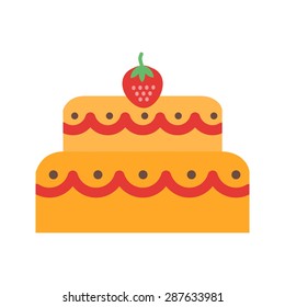 Chocolate, cake, coconut icon vector image. Can also be used for sweets and confectionery. Suitable for use on web apps, mobile apps and print media.