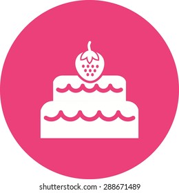 Chocolate, cake, coconut icon vector image. Can also be used for sweets and confectionery. Suitable for use on web apps, mobile apps and print media.