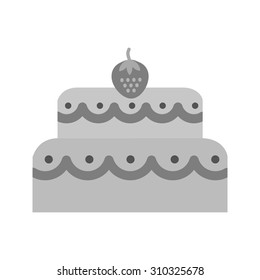 Chocolate, cake, coconut icon vector image. Can also be used for sweets and confectionery. Suitable for use on web apps, mobile apps and print media.