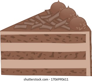 
Pastel de chocolate para acompañamiento de postre y té