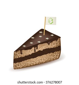 Chocolate Cake Dollar Sign