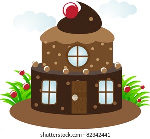 chocolate cake house