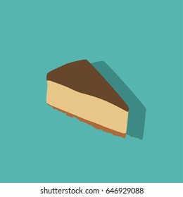 Chocolate cake icon, vector illustration design. Sweets collection.