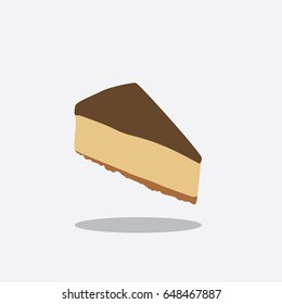 Chocolate cake icon, vector illustration design. Sweets collection.