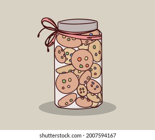 chocolate cake in a jar
