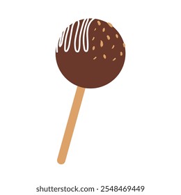 Chocolate Cake Pops Illustration - Single Vector