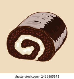 Chocolate Cake Roll. Popular types of cake roll