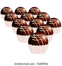chocolate and cakes and delicious pastries very good