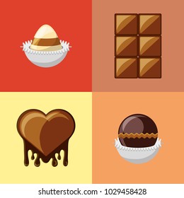 Chocolate candies design