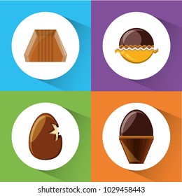 Chocolate candies design