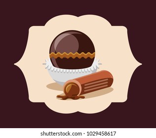 Chocolate candies design